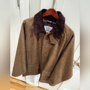 Noah X Barbour Moss Mixed Tweed Beaufort Jacket Coat XL NWOT